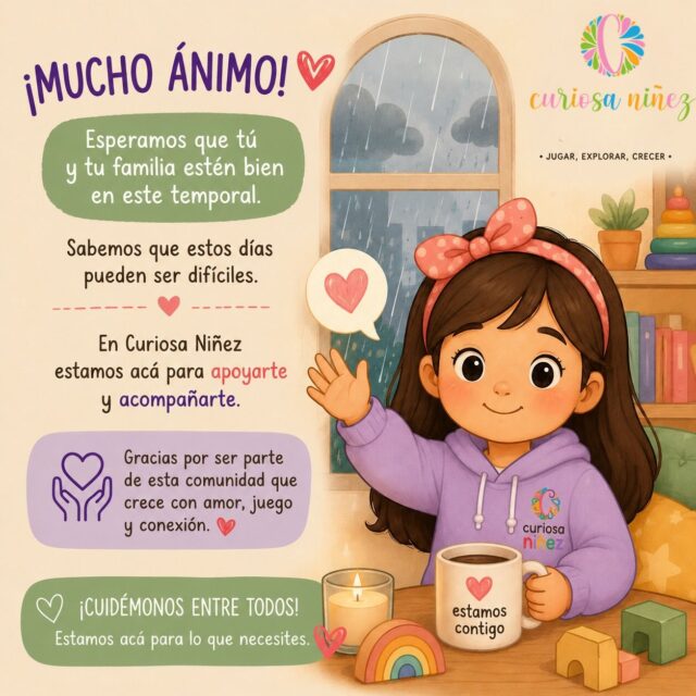 ✨ En estos días difíciles, esperamos que tú y tu familia estén bien. 💛

Si necesitas un momento de calma, un juego para compartir o simplemente una sonrisa, aquí estamos para ti. 🌈

Cuídense mucho. Con cariño,
Curiosa Niñez 🧸💚