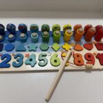 Juego Montessori Letras y Números – Pesca, Conteo y Encaje 🎣🔢🧩